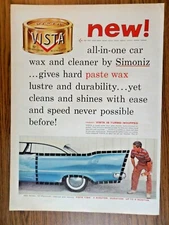1957 Simoniz Vista Wax Ad  1957 Plymouth