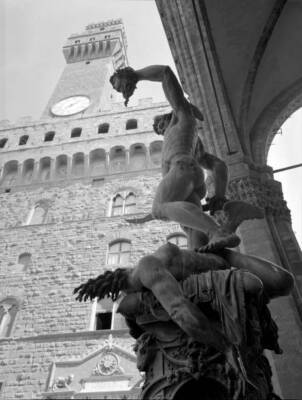 Palazzo Vecchio in city of Florence 1959 Old Historic Photo