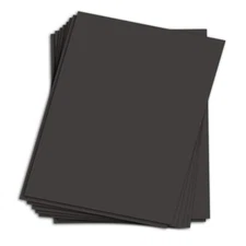 Black Chipboard - Medium Weight 30 Pt. (624gsm) Cardboard Sheets - 25 per Pack