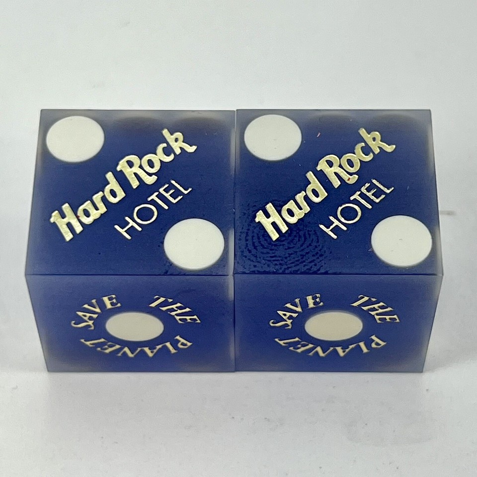 Casino Dice Hard Rock Casino Las Vegas Nevada Sanded Finish Pre Owned