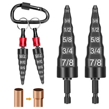 6-in-1 1/4" to 7/8" Sizes HVAC Swage Repairing Tool with 1/4" Hex Bit Holder