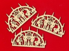 10er Set Mini-Schwibbogen Mini Schwibbogen Lichterbogen 5cm-Bergm&auml;nner