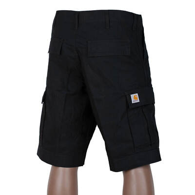 Carhartt WIP Regular Cargo Short schwarz Ripstop Bermuda