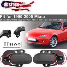 For 1990-05 Mazda Miata Convertible Soft Top Roof Latch Lock Set Pair Aluminum