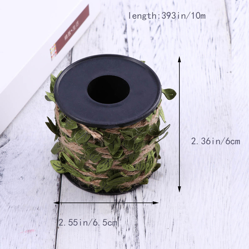 Rope Vine Artificial Leaves Natural Wrapping Vines Burlap Ribbon Garden