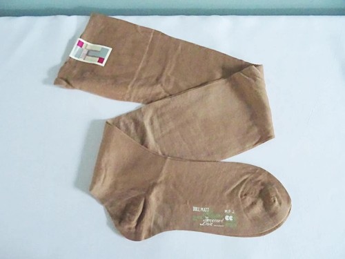 Vintage CC41 Stockings 1940s WW2 Era Seamed Ladies Rayon Unused Utility Mark - Picture 12 of 16