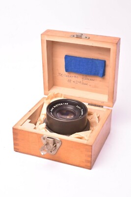 Carl Zeiss Jena Apo - Tessar f/9 - 240mm Objektiv. #2708146. Mit Holzkiste.
