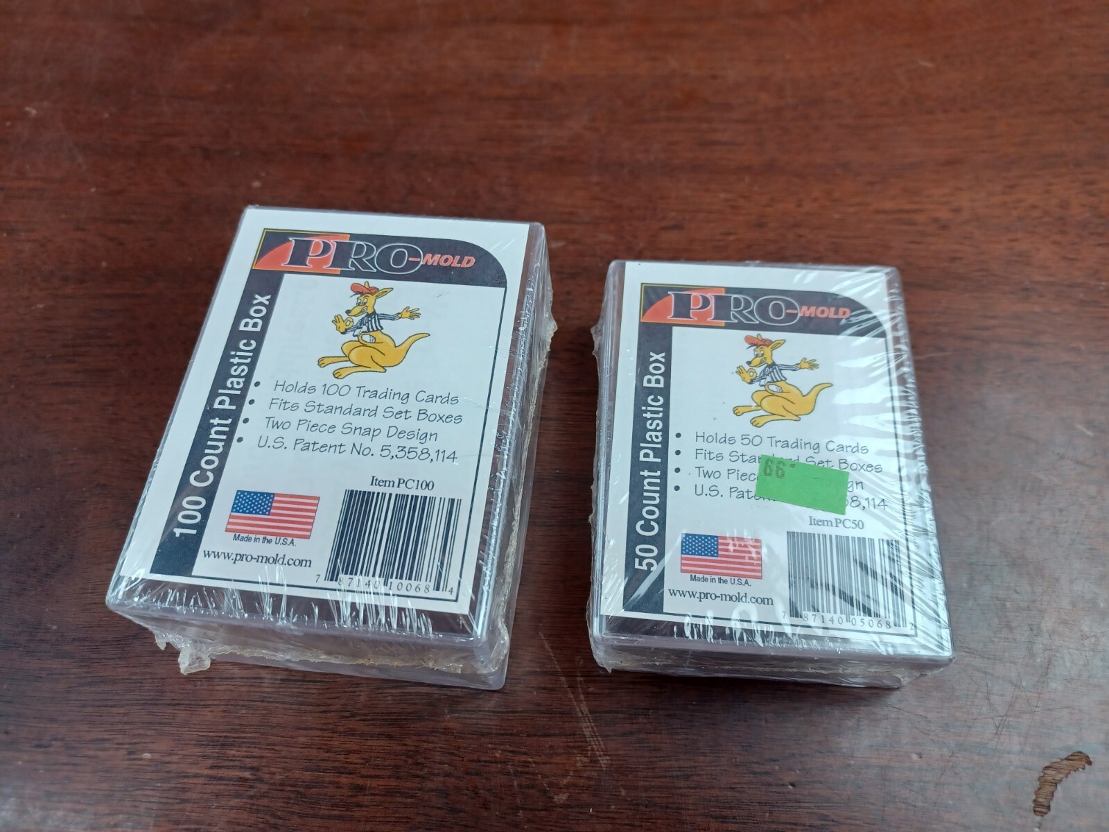 Pro Mold 100 Count & 50 Count Plastic Box Trading Card Container