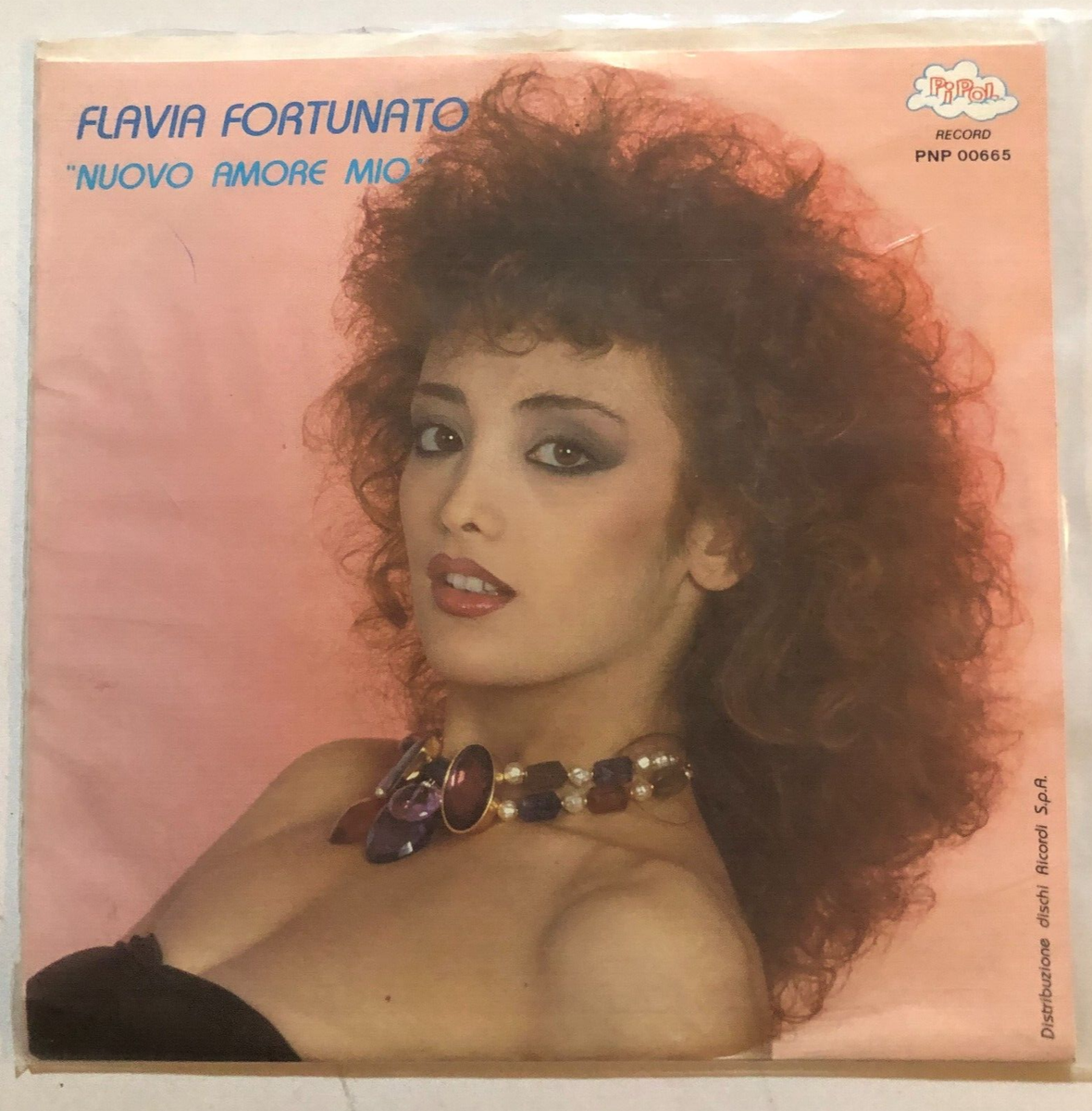 FLAVIA FORTUNATO - NUOVO AMORE MIO - 1986 ITALIAN 7¨ SINGLE PS