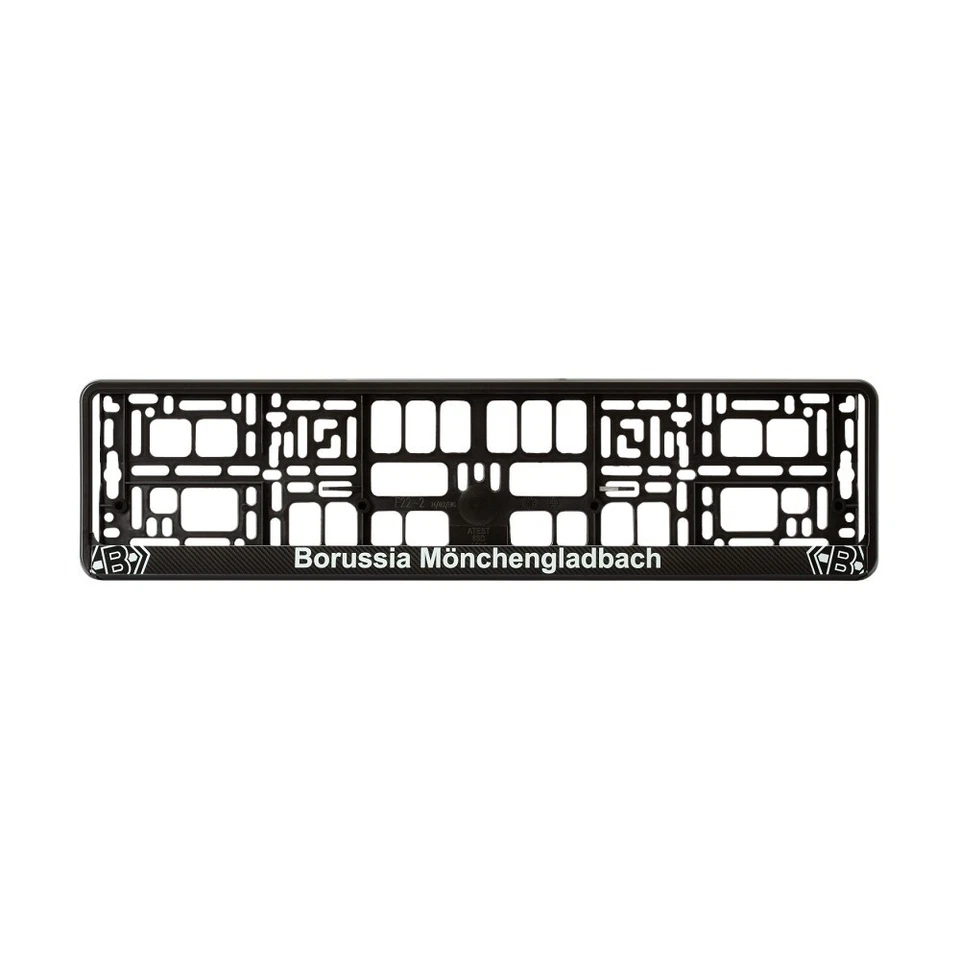 Borussia Mönchengladbach Nummernschildhalterung schwarz
