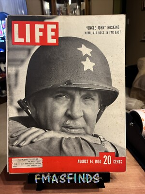 #ad FF 1950 Rear Admiral JOHN HOSKINS Aug 14 LIFE MAGAZINE $24.95