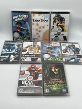 Large Lot of PSP Case  Manuals Only 9 Hot Shots Golf Madden NCAA Coded Arms