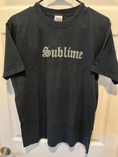 VTG Y2K ANVIL SUBLIME OLDENGLISH BAND CONCERT SHIRT DUB 420 STONER SKATER MEDIUM