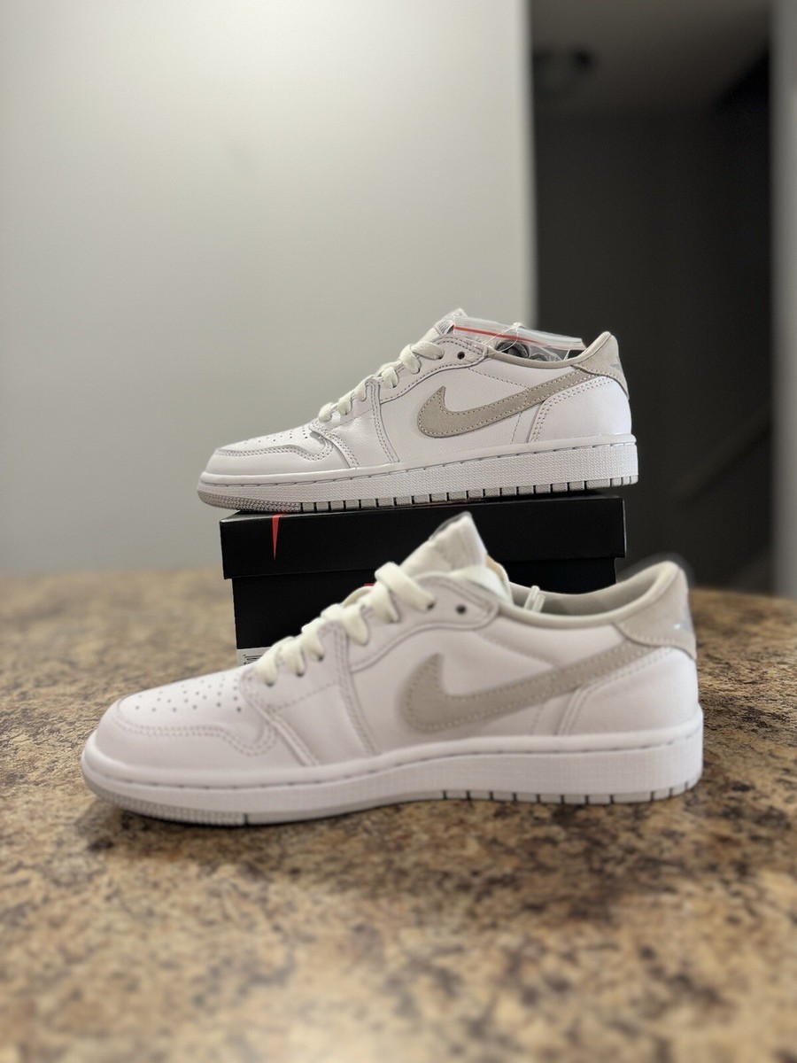 Jordan 1 Low OG Neutral Gray (GS) CZ0858-100 Size 7Y/8.5W - New