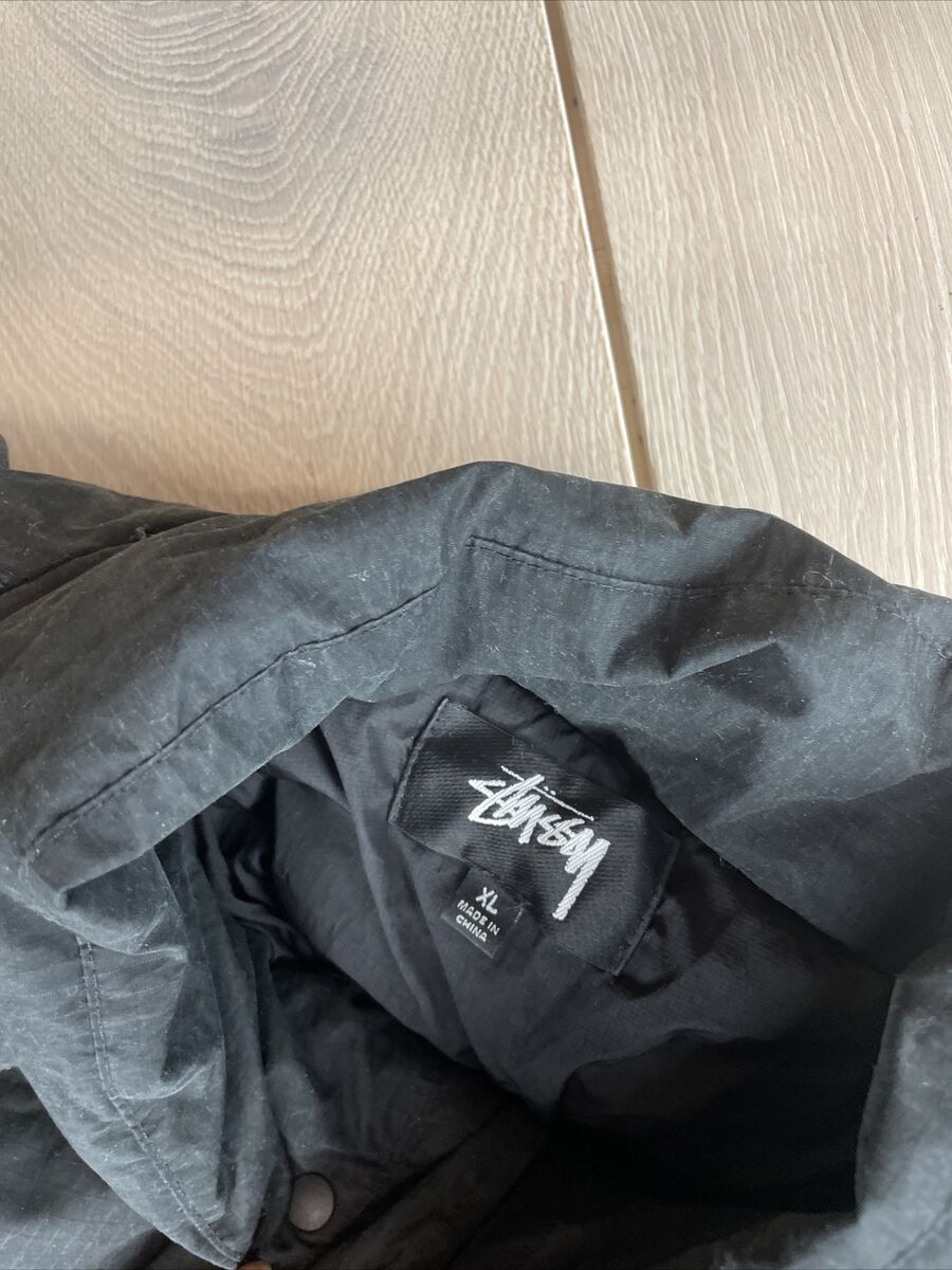 Stussy Ripstop Down Puffer Jacket Black size XL | eBay Stussy Ripstop Down Puffer Jacket Black size XL | eBay