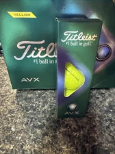 Titleist AVX Golf Balls 2023 Yellow - New 1 Sleeve - 3 Balls