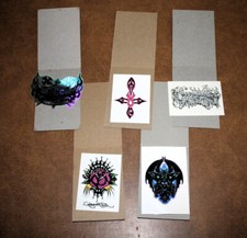 Pack of Assorted Temporary Waterproof Tattoos Stickers. NEW
