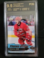 2016-17 Upper Deck Sebastian Aho young guns Fcg 9.5