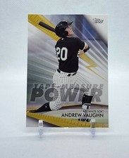 2020 Topps Pro Debut ANDREW VAUGHN Tape Measure Power WHITE SOX #TMP-AV