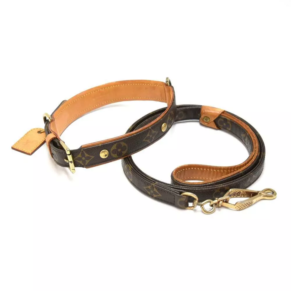 LOUIS VUITTON Collier Baxter GM Dog Collar SL0013 & Les Baxter