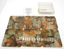 Shelton-Ware Native American Cave Drawings Coaster Set