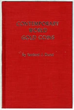 Contemporary World Gold Coins Hard Cover First Edition 1975 Sanford  Durst  bk
