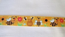 Bumble Bee 7/8" Grosgrain Ribbon By the Yard
