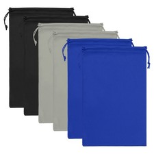 Ski Goggle Bag, 6 Pack Microfiber Snow Goggles Case Sleeve, Black, Blue, Gray