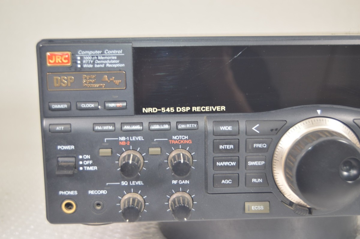 JRC NRD-545 DSP Ham Radio Communications Receiver Tested Excellent