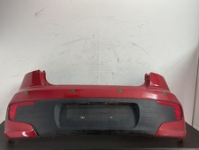Kia Rio Mk3 Facelift Bumper Rear With Parking Sensors 2013-2017 Red 866111W700