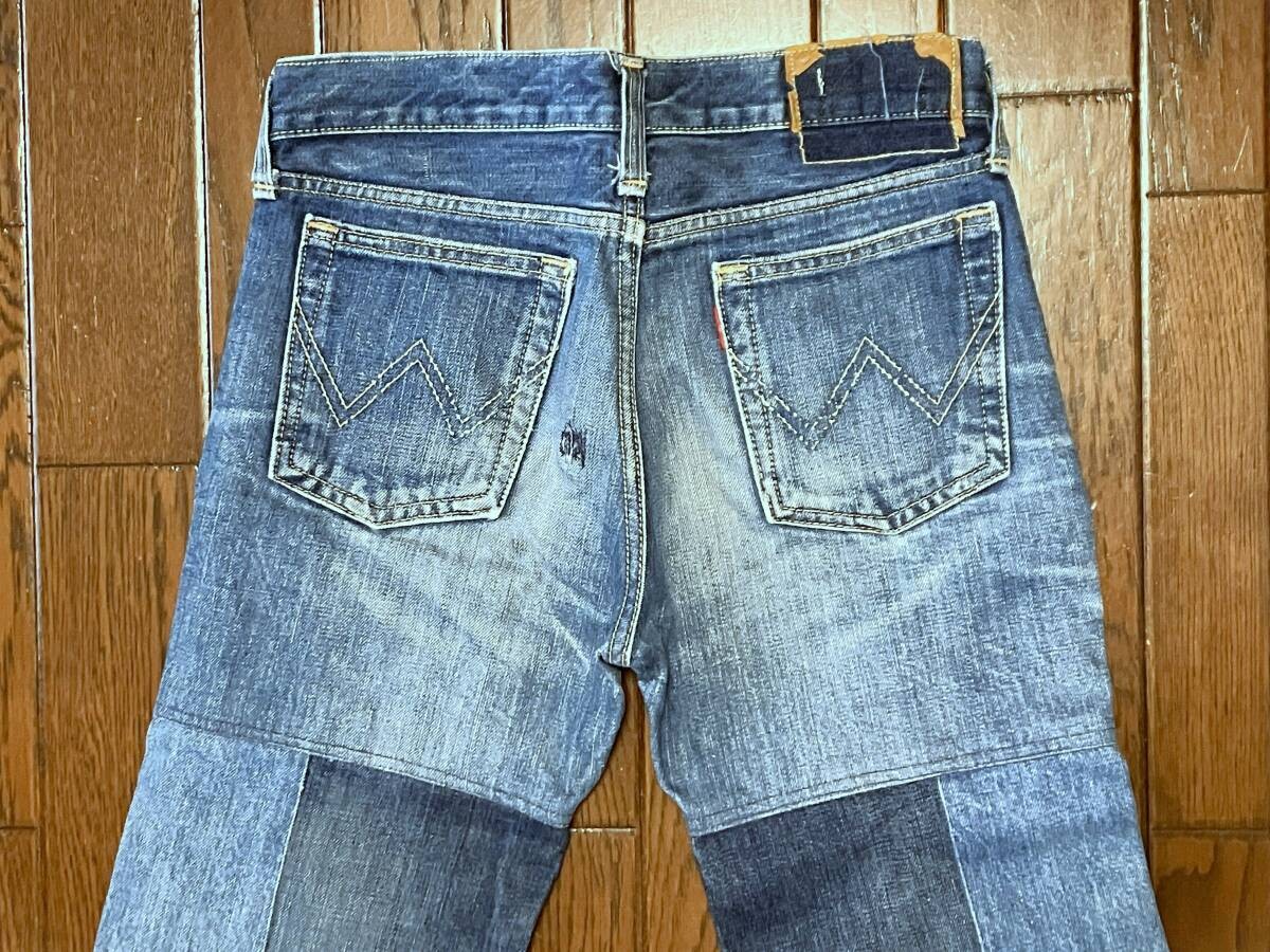 Vintage Edwin Beard Patchwork Bell Bottom Jeans F… - image 4