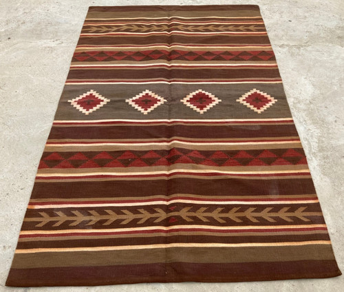 Vintage Traditional Handmade Beautiful Turkish Kilim Floor Rug Carpet 250x149 cm