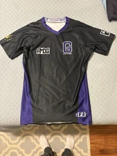 Rugby Men's Gonzaga Players Jersey Black and Purple Size Large.