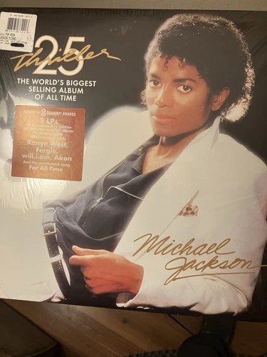 Michael Jackson Thriller 2008 25th Anniversary  NEW double Vinyl W Hype Sticker!