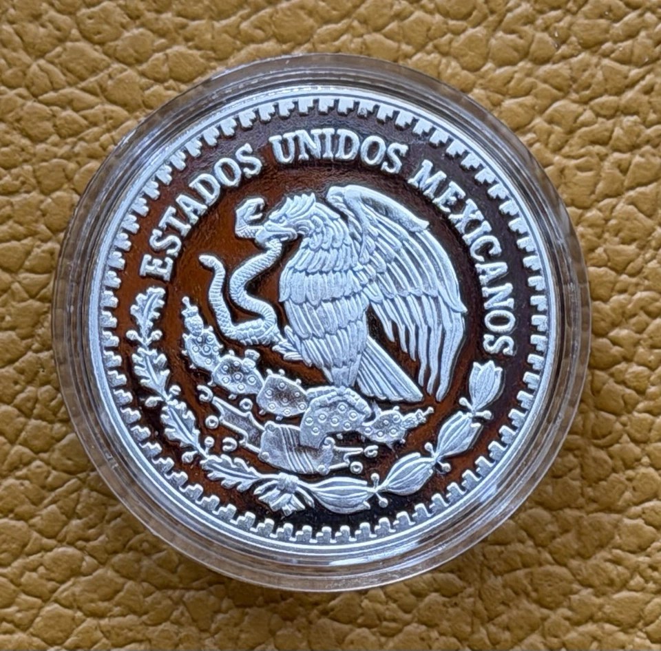 Moneda Plata 999 1/4 Oz México 2023 Proof. FDC En Cápsula Original. SOLO 9000 - Imagen 2 de 4