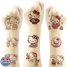 40Sheets Cartoon Hello kitty Temporary Tattoos for Kids Birthday Party Favors