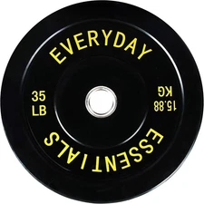 Signature Fitness 2" Olympic Bumper Plate Weight Plates 35 Pounds, Colored 