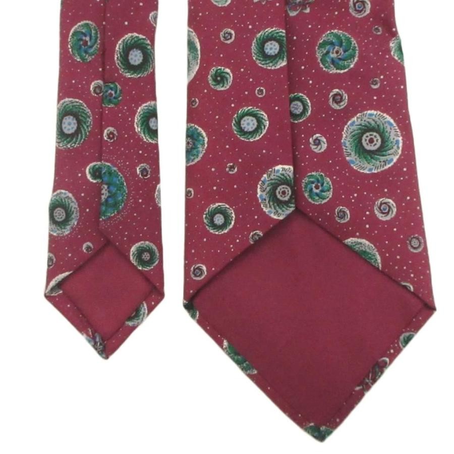 HERMES Silk Tie Regular Red Pattern Accessories M… - image 3