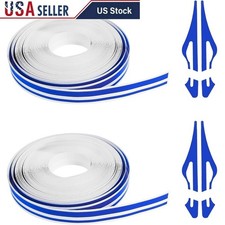 Vinyl Double Stripe Car Decal Sticker DIY Vehicle Decoration 32ft Waterproof New