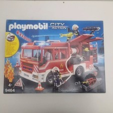 Image of Playmobil City Action 9464 Fire Engine with Light and Sound for Children Ages 4