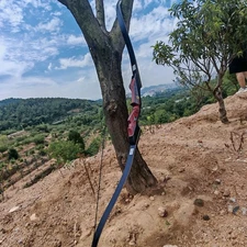 PMZ Archery 60" Takedown Recurve Bow Traditional Hunting Bow Right Hand 20-60lbs