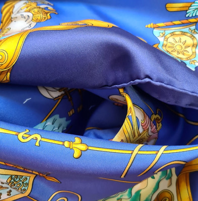 HERMES PARIS 1995 VOILES DE LUMIERE TUCH SEIDE SCHAL CARRE FOULARD SCARF J. METZ