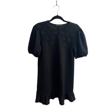 Zara lace collar puff sleeve dress size S