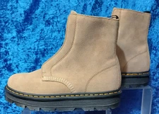 🟫 LIMITED LACELESS Zebzag Suede Leather Dr. Martens Boots Size 11 🟫