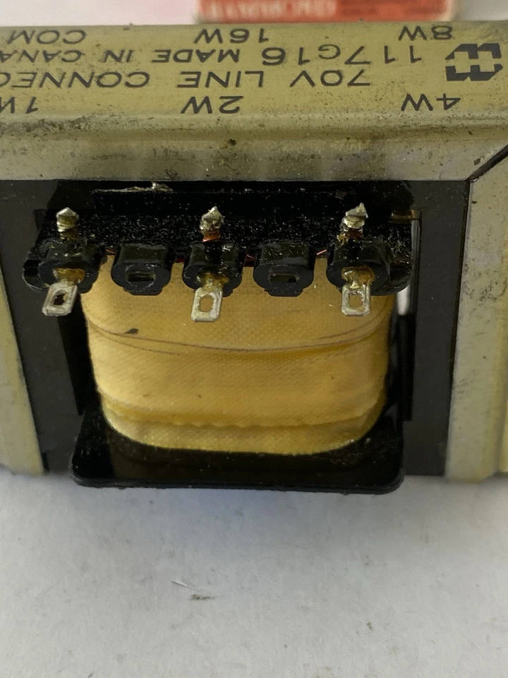 HAMMOND 117G16 AUDIO SOUND DISTRIBUTION LINE MATCHING TRANSFORMER 70V 16W, - Image 4 of 4