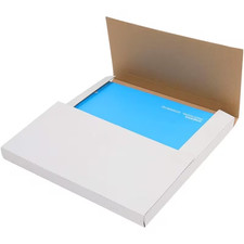 Bonnlo 100 Pack White Vinyl Record Mailers 12.5x12.5x1 LP Album Shipping Boxes