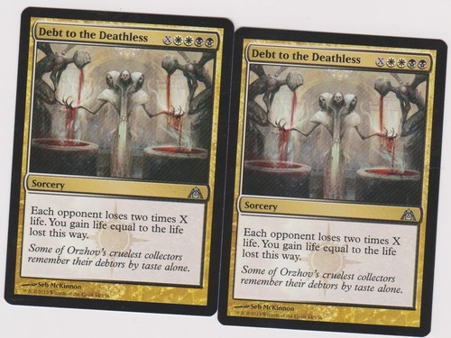 2X DEPT TO THE DEATHLESS MTG  MAGIC DRAGON MAZE SOCERY