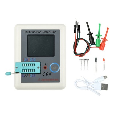 LCR-TC1 Multifunction Transistor Tester Diodes Full Color Graphics LCD Display.