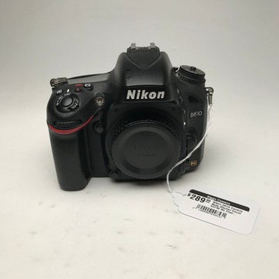 Nikon D610 Camera Body Shutter Count 53740 No Charger Used Good