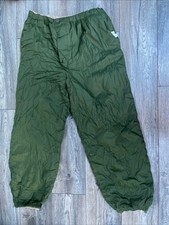 British Army Softie Trousers Thermal Reversible Olive Sand Cold Weather Large